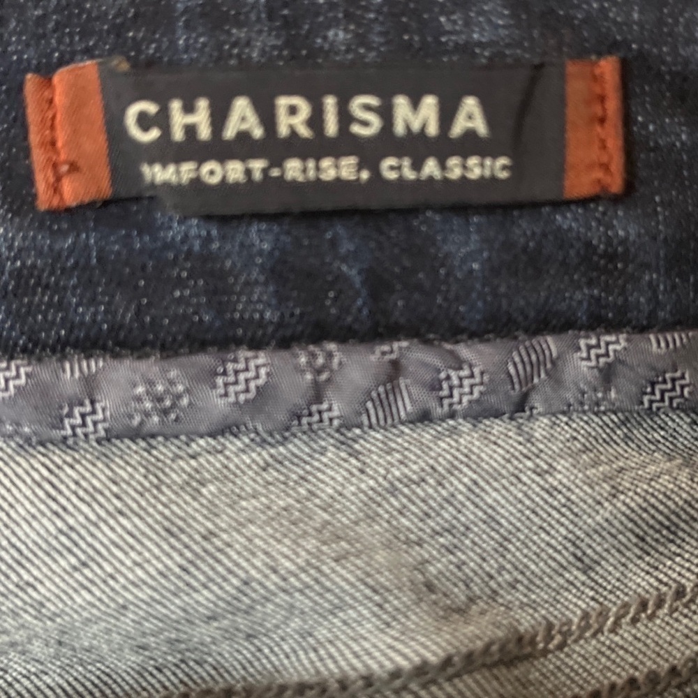 34 Heritage Charisma Comfort-Rise Classic Luxury Men's Blue Jeans - Picture 4 of 4